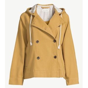 Free Assembly Short Pea Coat with Hood